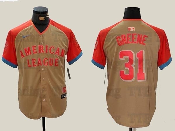 Men's Detroit Tigers #31 Riley Greene Cream 2024 MLB All-Star Game Limited Jersey