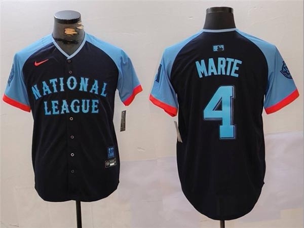 Men's National League #4 Ketel Marte Navy 2024 MLB All-Star Game Limited Jersey