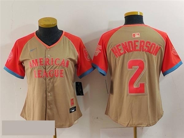 Women's American League #2 Gunnar Henderson Cream 2024 MLB All-Star Game Limited Jersey