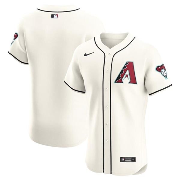 Men's Arizona Diamondbacks Blank Cream Flex Base Stitched Jersey