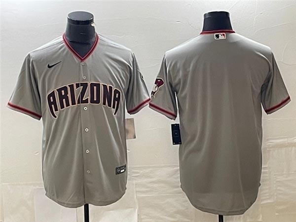 Men's Arizona Diamondbacks Blank Gray Cool Base Team Jersey