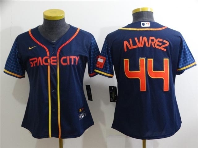 Women's Houston Astros #44 Yordan ?lvarez 2022 Navy City Connect Cool Base Jersey