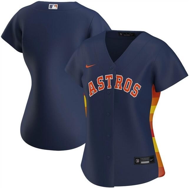 Women's Houston Astros Blank Navy Cool Base Jersey