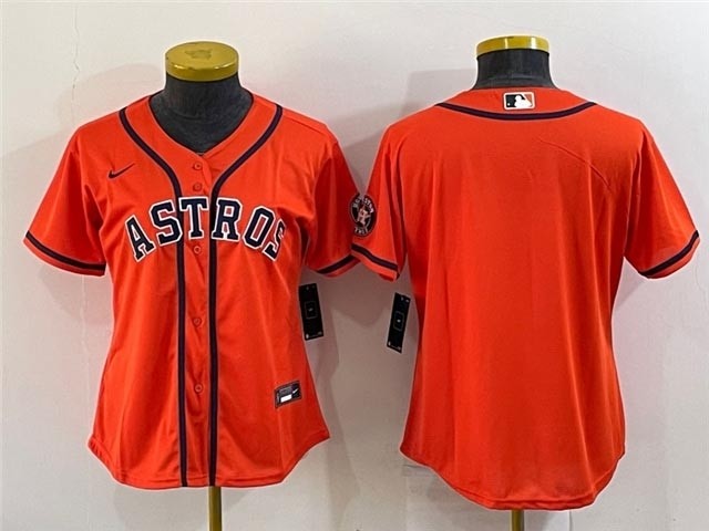 Women's Houston Astros Blank Orange Cool Base Jersey