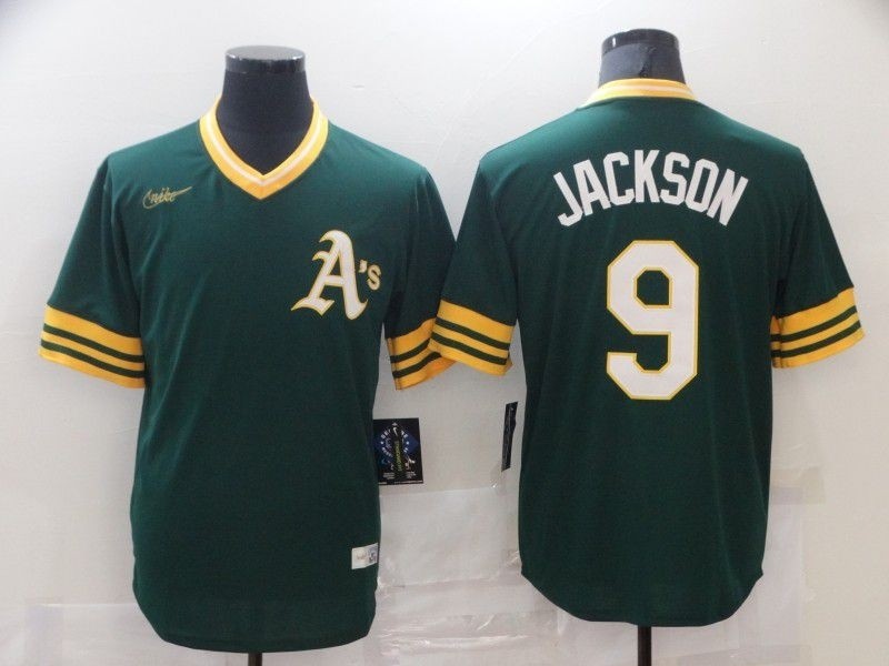 Men's Oakland Athletics #9 Jackson Green Game Nike MLB Jersey