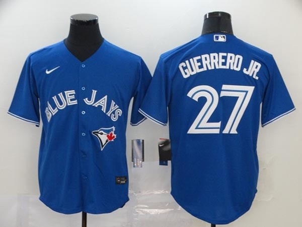 MLB Toronto Blue Jays #27 Vladimir Guerrero Jr. Royal Blue 2020 Nike Cool Base Jersey