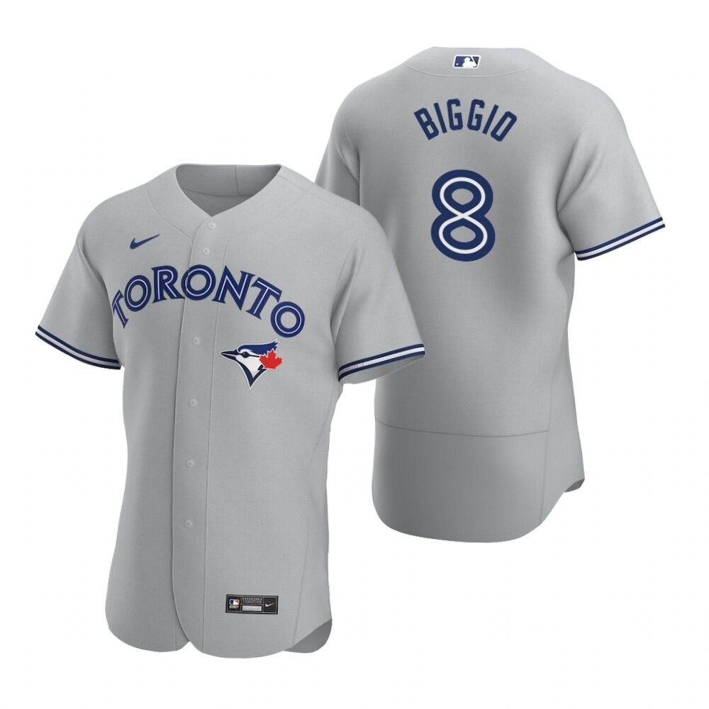 MLB Toronto Blue Jays #8 Cavan Biggio Gray 2020 Nike FlexBase Jersey