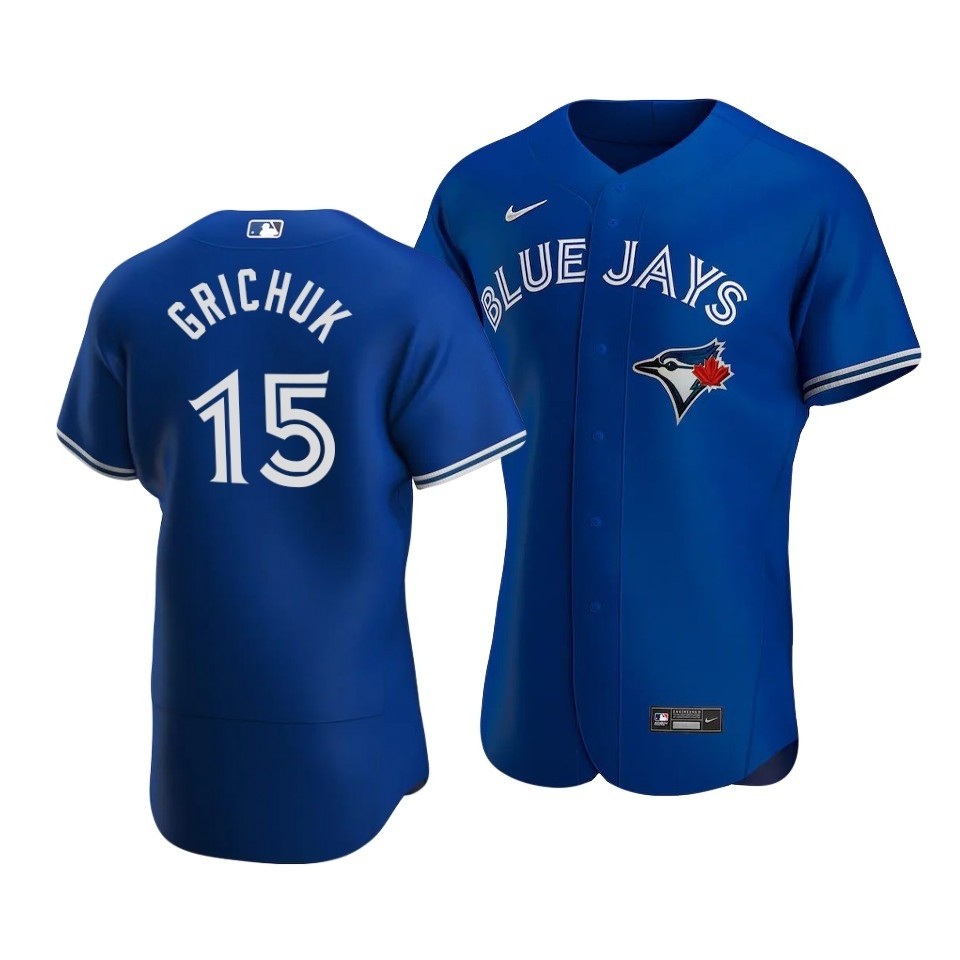 Men's Toronto Blue Jays #15 Randal Grichuk Nike Royal Alternate 2020 Authentic Player MLB Jersey