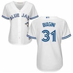 MLB toronto blue jays #31 Joe Biagini White Nike Cool Base Jersey