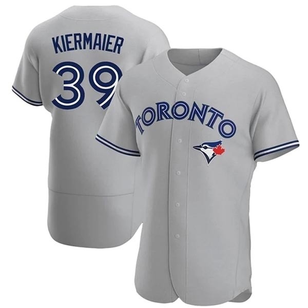 Men's Toronto Blue Jays #39 Kevin Kiermaier Grey Stitched MLB Cool Base Nike Jersey