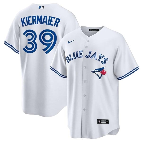 Men's Toronto Blue Jays #39 Kevin Kiermaier White Cool Base Stitched Jersey