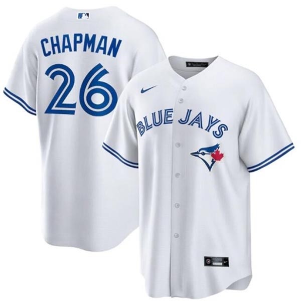 Men's Toronto Blue Jays #26 Matt Chapman White Cool Base Jersey