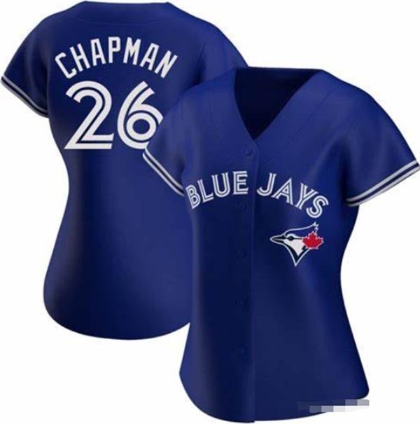 Women Toronto Blue Jays #26 Matt Chapman Blue Cool Base Jersey