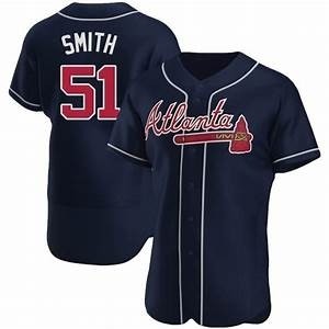 Men's Atlanta Braves #51 Will Smith Nike Navy Alternate 2020 Authentic Player MLB Jersey