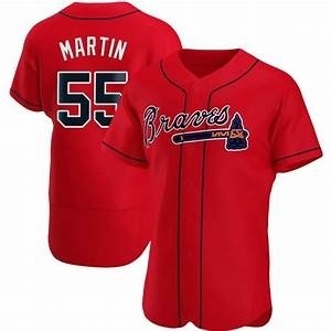 Men's Atlanta Braves #55 Chris Martin Nike Red Alternate 2020 Authentic Player MLB Jersey