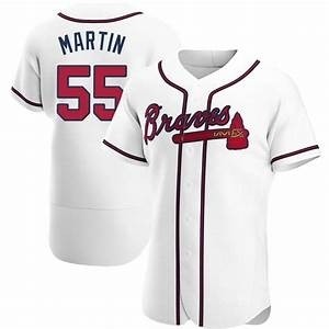 Men's Atlanta Braves #55 Chris Martin Nike White Home 2020 Authentic Player MLB Jersey