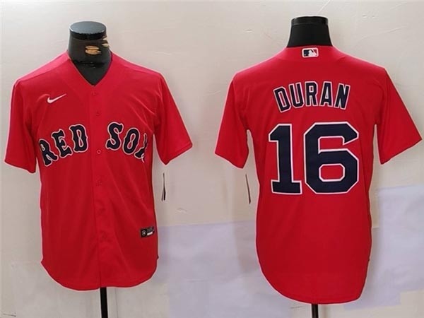 Men's Boston Red Sox #16 Jarren Duran Red Limited Jersey