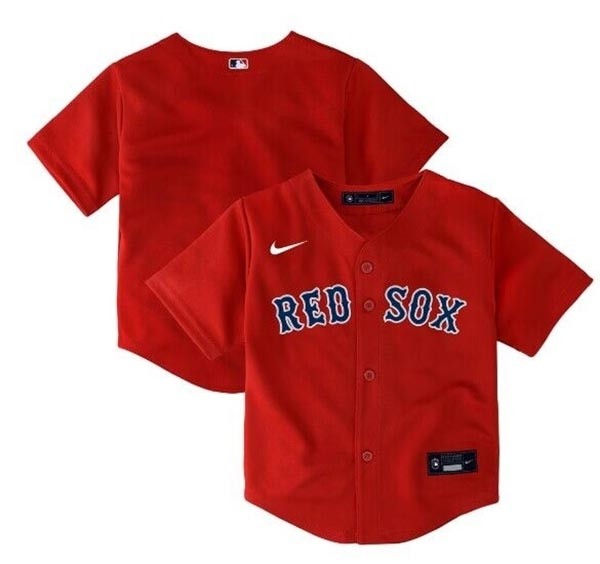 Toddler Boston Red Sox Blank Red Stitched Baseball Jersey