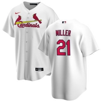 Men's St. Louis Cardinals #21 Andrew Miller Nike White Home 2020 Coolbase Jersey