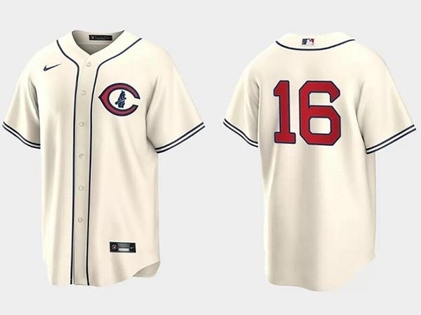 Men's Chicago Cubs #16 Patrick Wisdom 2022 Cream Field Of Dreams Cool Base Stitched Baseball Jersey