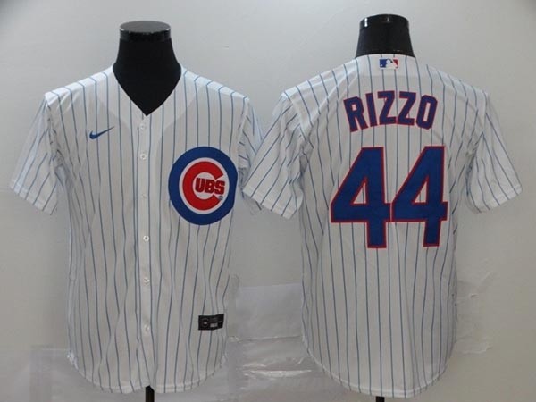 MLB Chicago Cubs #44 Anthony Rizzo White 2020 Nike Cool Base Jersey