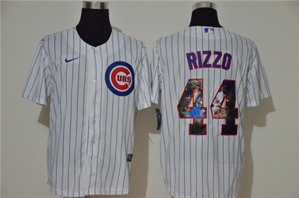 MLB Chicago Cubs #44 Anthony Rizzo White Nike Cool Base Player Jersey