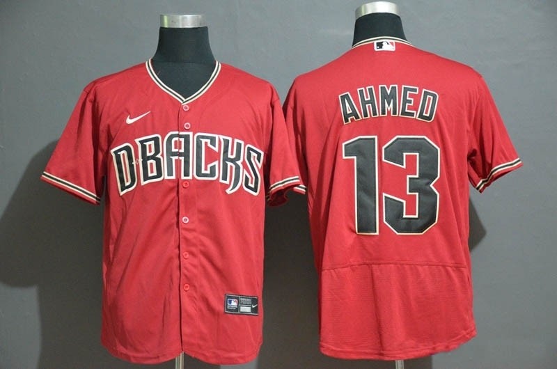 MLB Arizona Diamondbacks #13 Nick Ahmed Red 2020 Nike Flexbase Jersey