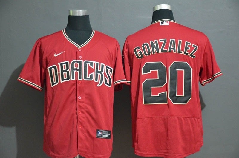 MLB Arizona Diamondbacks #20 Luis Gonzalez Red 2020 Nike Flexbase Jersey