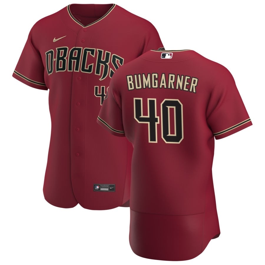 Men's Arizona Diamondbacks #40 Madison Bumgarner Nike Crimson Authentic Alternate Team MLB Jersey