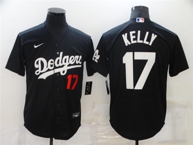 Los Angeles Dodgers #17 Joe Kelly Black Turn Back The Clock Jersey