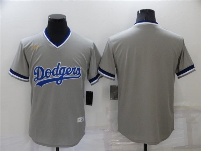 Los Angeles Dodgers Gray Cooperstown Collection Cool Base Team Jersey