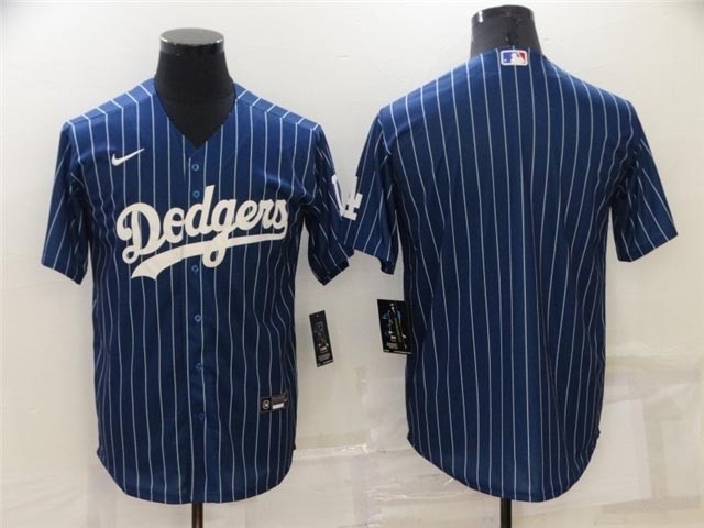 Los Angeles Dodgers Blue Pinstripe Cool Base Team Jersey