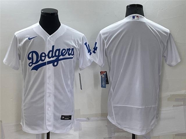 Los Angeles Dodgers Blank White Flex Base Team Jersey