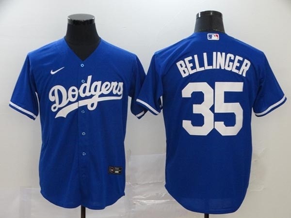 Youth Los Angeles Dodgers #35 Cody Bellinger Royal blue 2020 Nike Cool Base Jersey