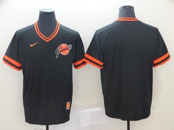 MLB San Francisco Giants Blank Black Nike Throwback Jersey