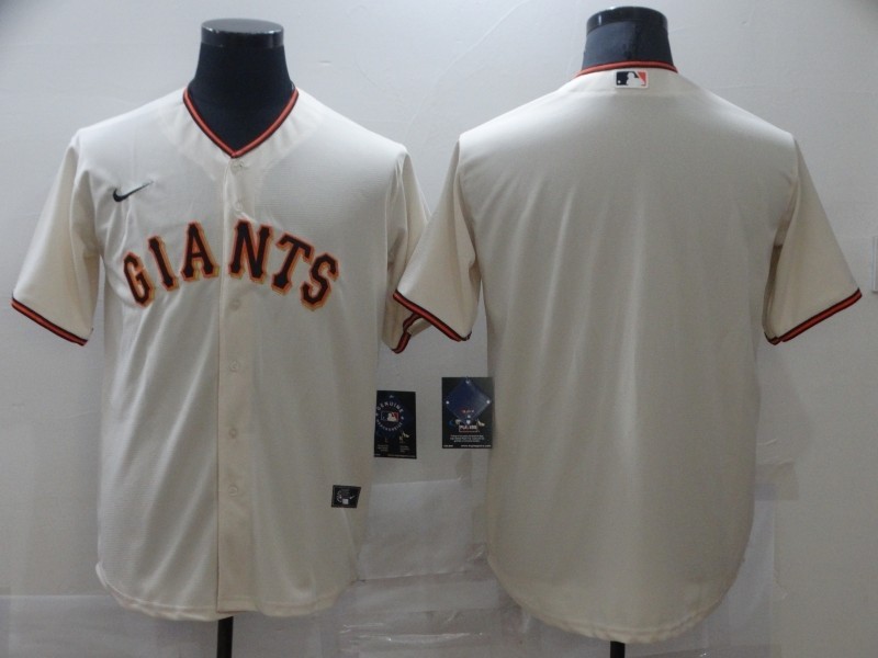 Men's San Francisco Giants Blank Cream Nike Coolbase Jersey