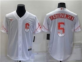 Men's San Francisco Giants #5 Mike Yastrzemski White 2021 City Connect Cool Base Jersey