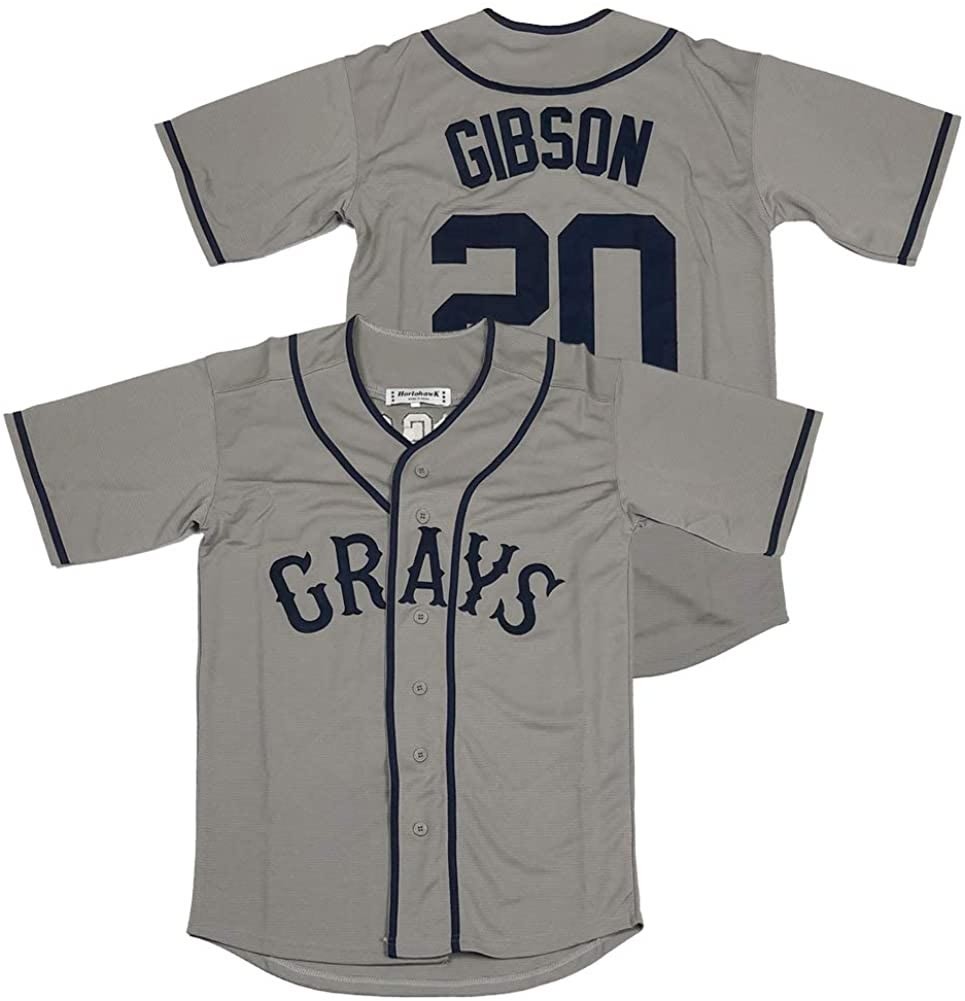 MLB Homestead Grays #20 Josh Gibson Grey jersey