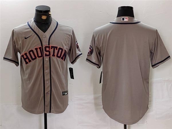 Men's Houston Astros Blank Gray Limited Team Jersey