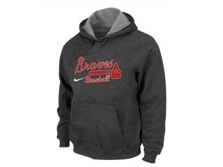 MLB Atlanta Braves Dark Gray Hoodies