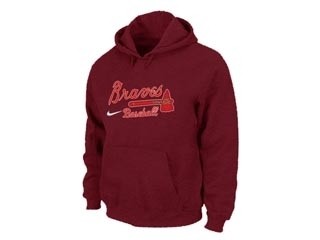 MLB Atlanta Braves Red Hoodies