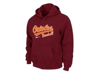 MLB Baltimore Orioles Red Hoodies