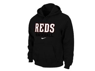 MLB Cincinnati Reds Black Hoodies