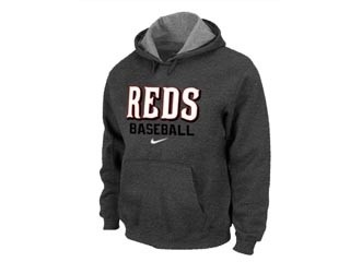 MLB Cincinnati Reds Dark Gray Hoodies