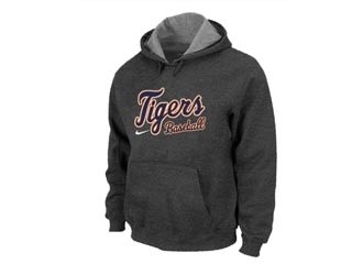 MLB Detroit Tigers Dark Gray Hoodies