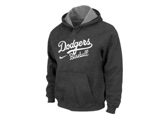 MLB Los Angeles Dodgers Dark Gray Hoodies