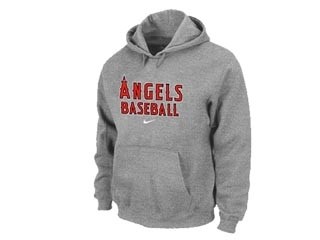 MLB Los Angels Anaheim Gray Hoodies