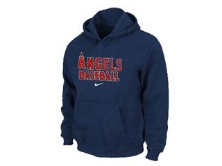 MLB Los Angels Anaheim Navy Blue Hoodies