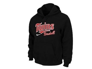 MLB Minnesota Twins Black Hoodies