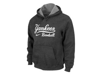 MLB New York Yankees Dark Gray Hoodies